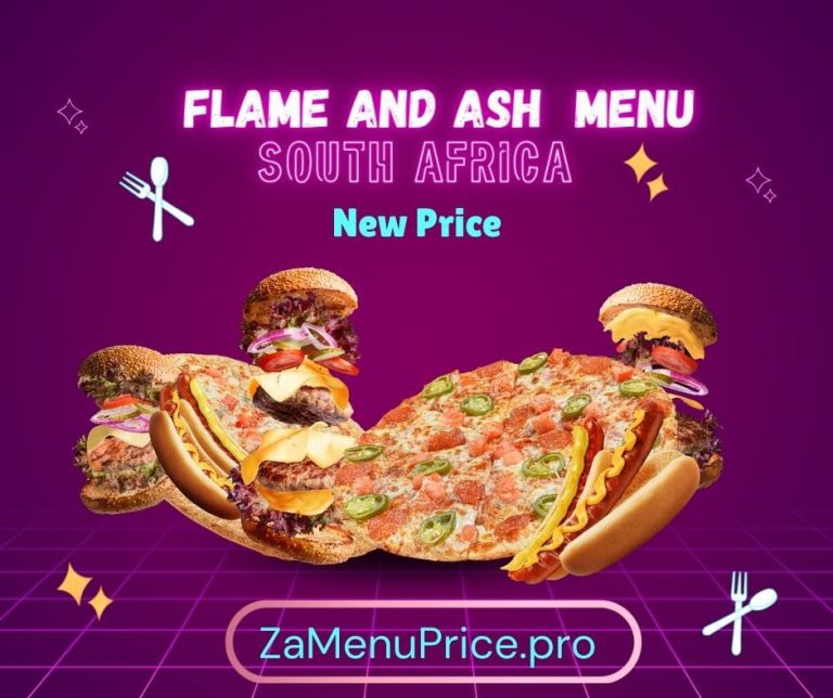 Flame And Ash Menu South Africa Price