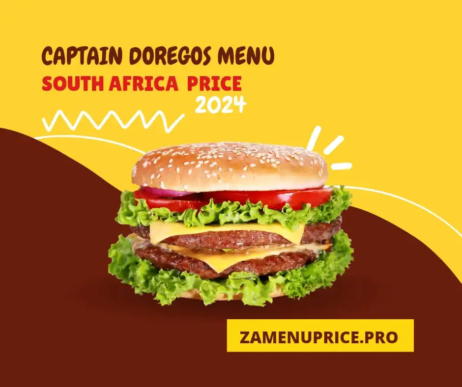 Captain Doregos Menu South Africa Price 2024