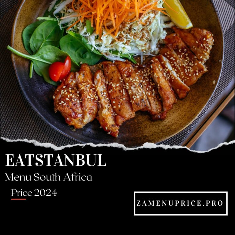 Eatstanbul Menu South Africa Price 2024