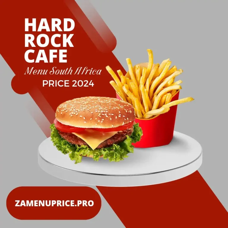 Hard Rock Cafe Menu South Africa Price 2024