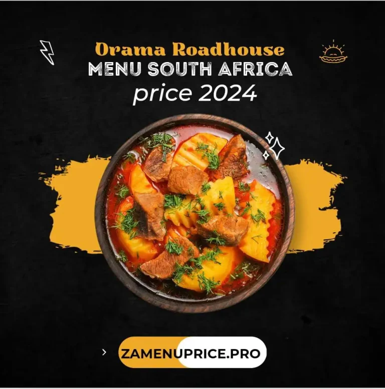 Orama Roadhouse Menu South Africa Price 2024