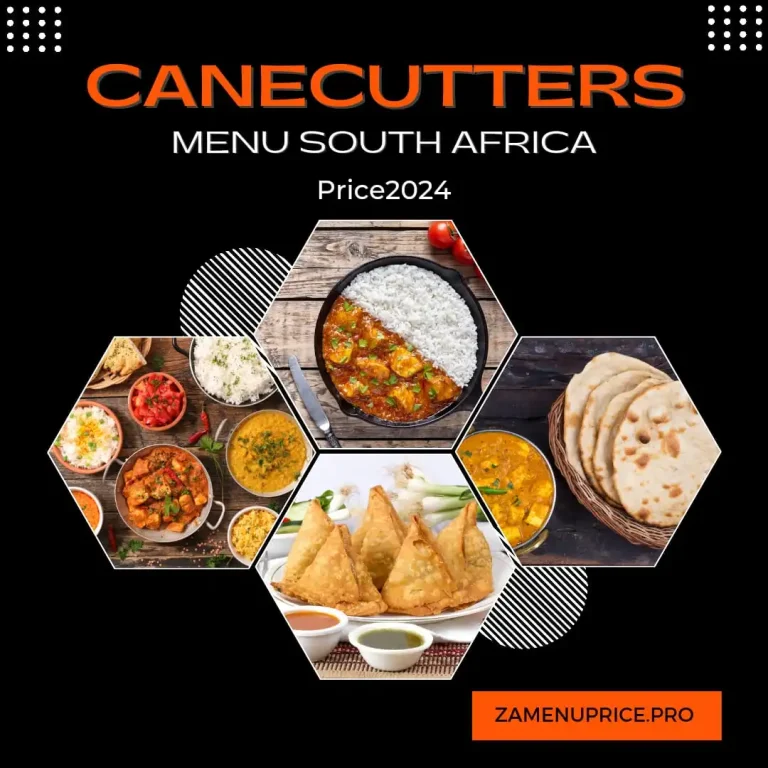 Canecutter Menu South Africa Price 2024