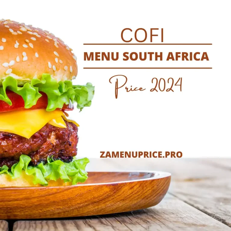 Cofi Menu South Africa Price 2024