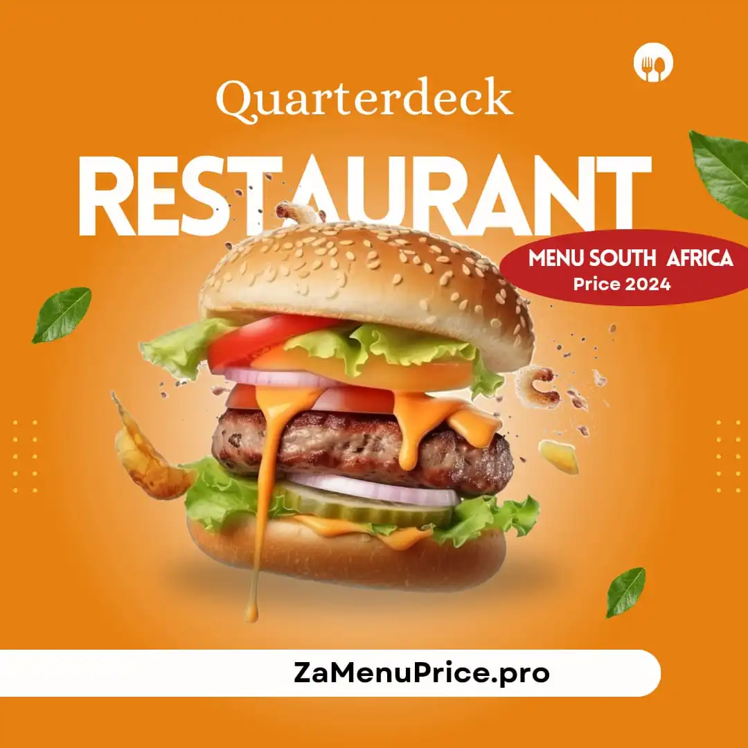 Quarterdeck Restaurant menu south Africa Price 2024