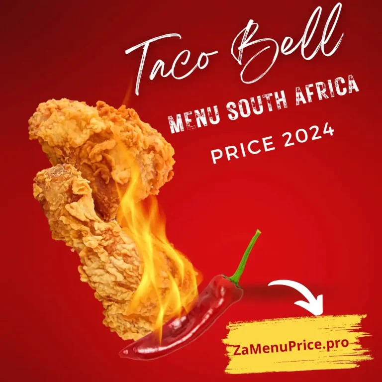 Taco Bell Menu South Africa Price 2024