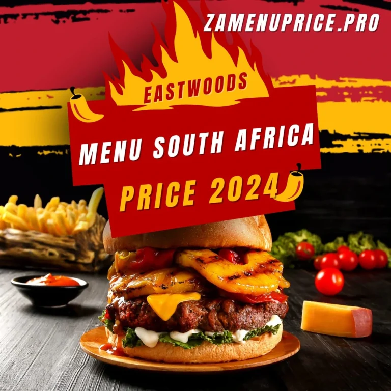 Eastwoods Menu South Africa Price 2024