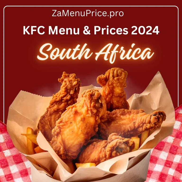 KFC Menu & Prices 2024 (South Africa)