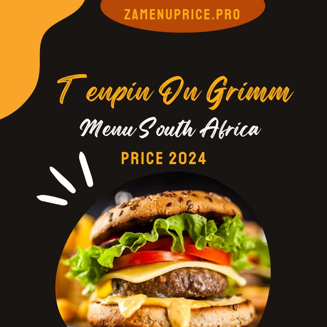 Tenpin On Grimm Menu South Africa Price 2024